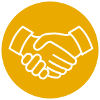 icon featuring two hands shaking