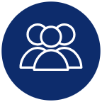 icon of three individuals